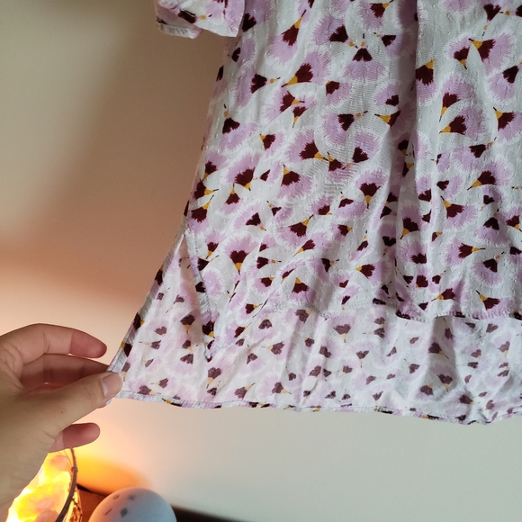 H&M Blouse Pink Printed Size 10 - Picture 6 of 10